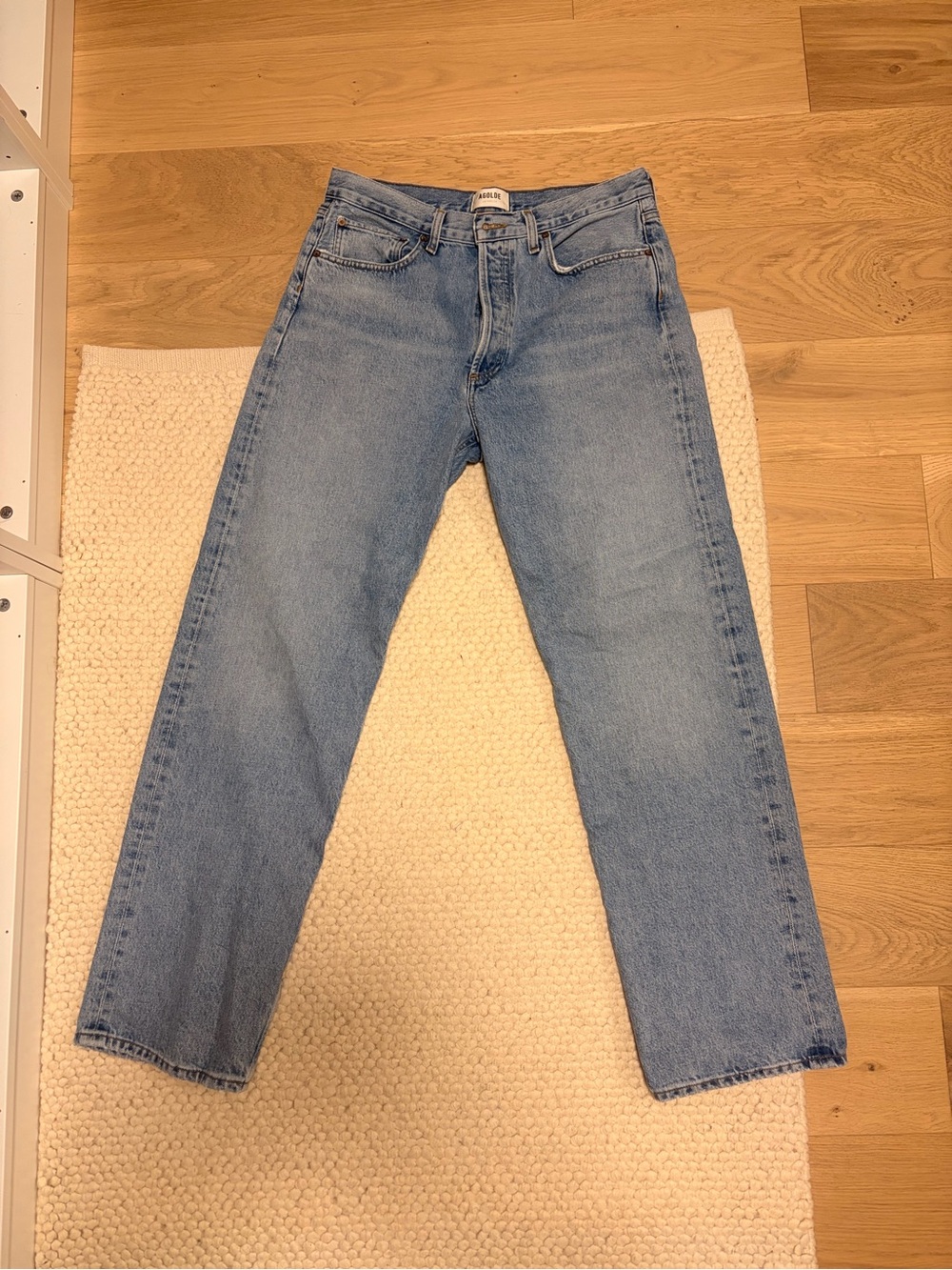 Agolde Light Blue Straight-Leg Jeans